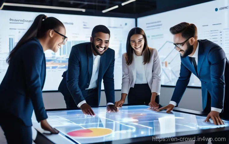 크라우드펀딩을 통한 부동산 투자 가이드 - **Crowdfunding Community & Accessibility:**
"A diverse group of smiling, professional individual...