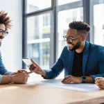 Home 14 크라우드펀딩 플랫폼의 사회적 책임 - **Prompt 1: Collaborative Transparency in Crowdfunding**
A vibrant, medium shot of a diverse gro...