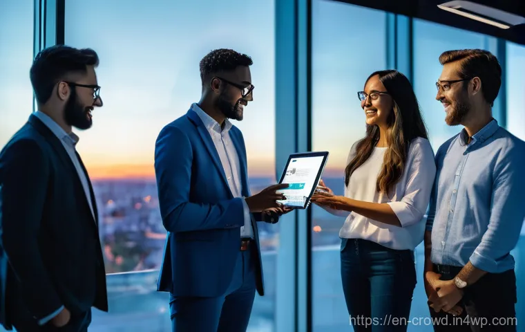 크라우드펀딩의 실질적인 투자 가치 분석 - **Prompt for Equity Crowdfunding: "The Rise of Startup Investments"**
A diverse group of five in...