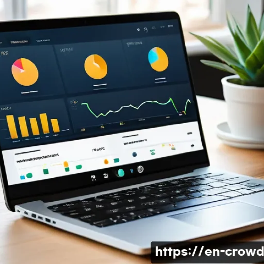 크라우드펀딩 투자자의 역할 강화 방안 - A modern crowdfunding platform interface displayed on a sleek laptop and smartphone screen, showing ...